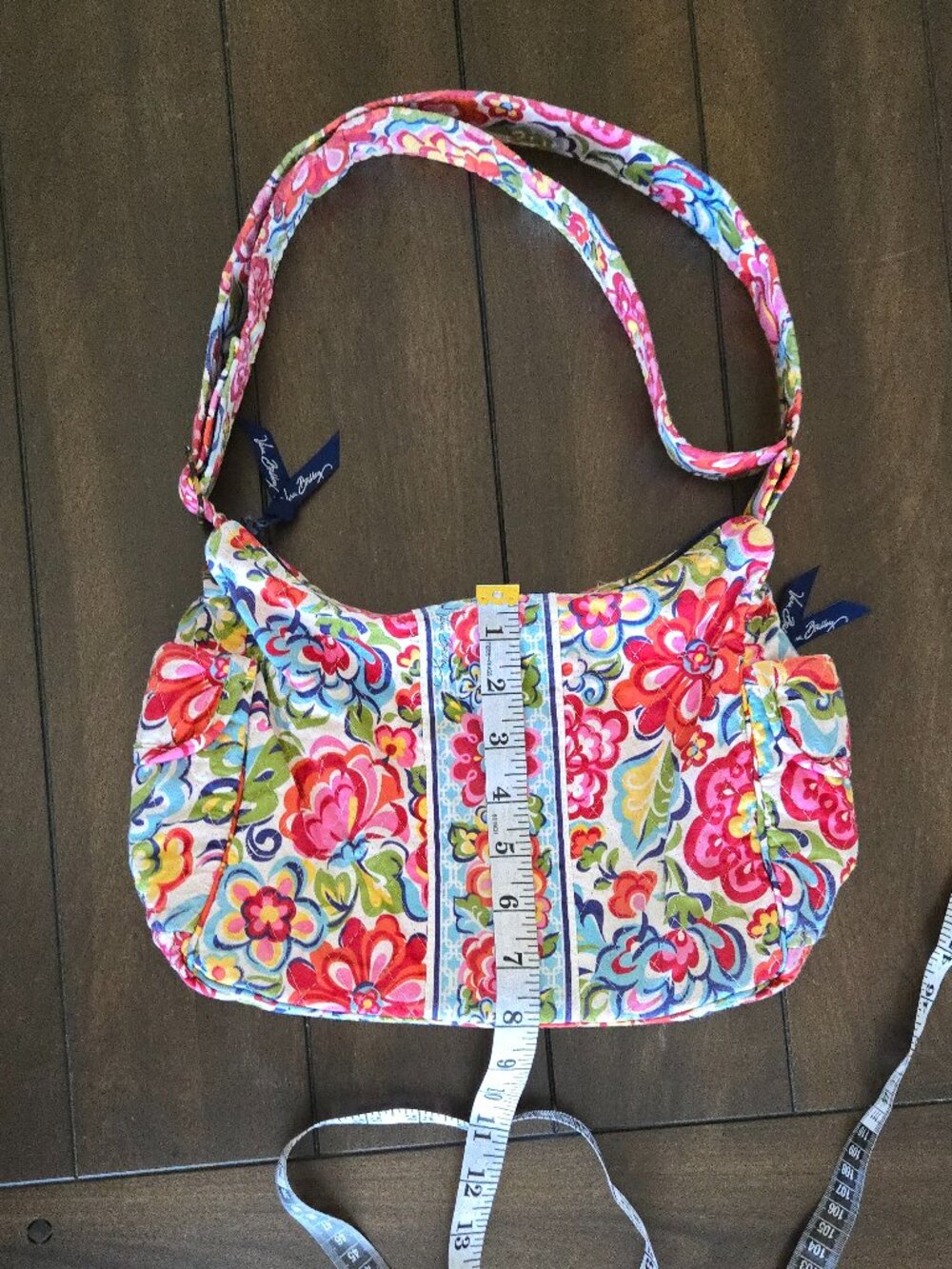 Vera Bradley Hope Garden Quilted Shoulder Hobo Bag - Picture 7 of 9